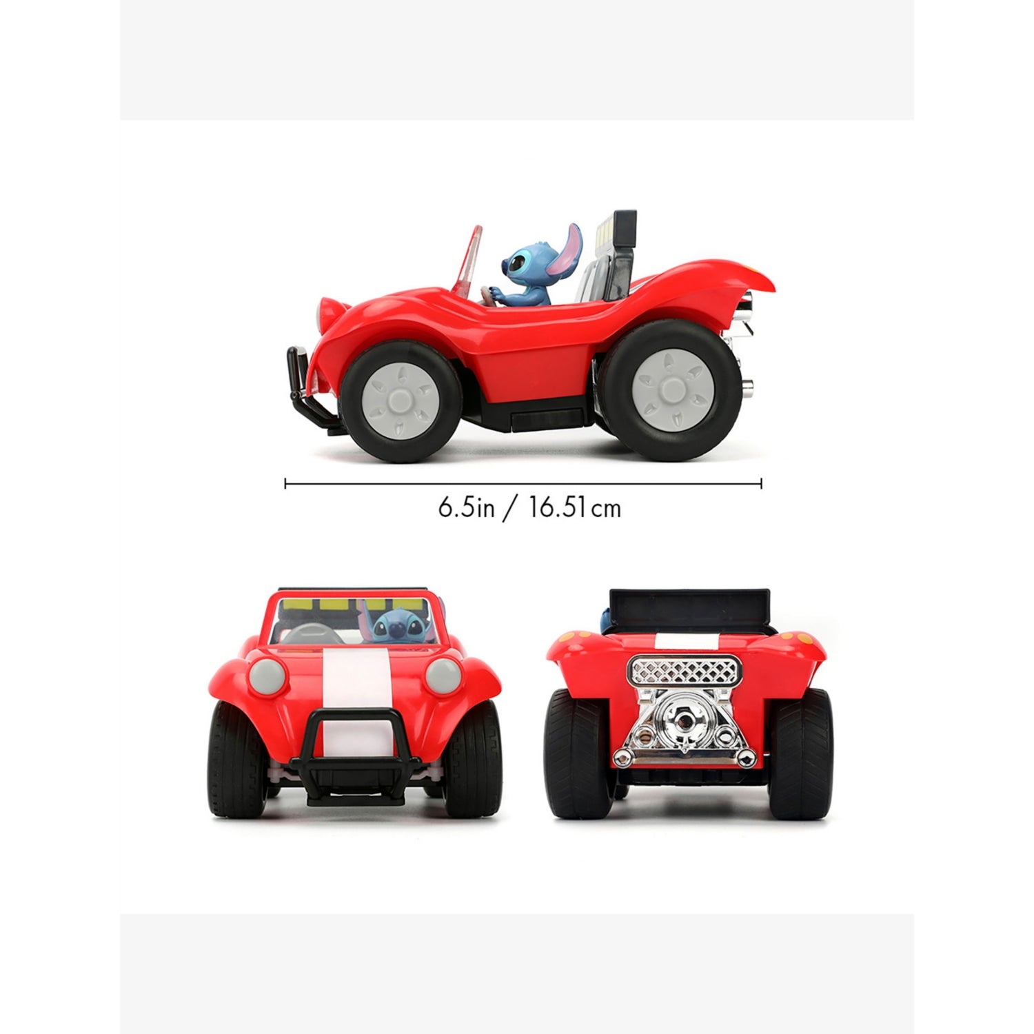 Disney Stitch remote control buggy toy with figure, imported from the UK