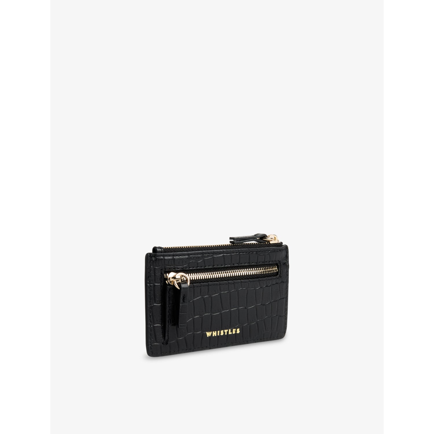 Whistles mock-croc leather purse 12cm, imported from the UK