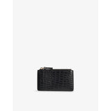 Whistles mock-croc leather purse 12cm, imported from the UK