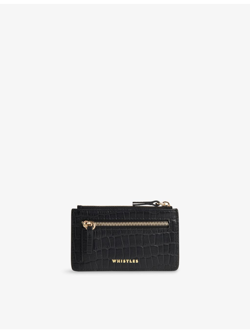 Whistles mock-croc leather purse 12cm, imported from the UK
