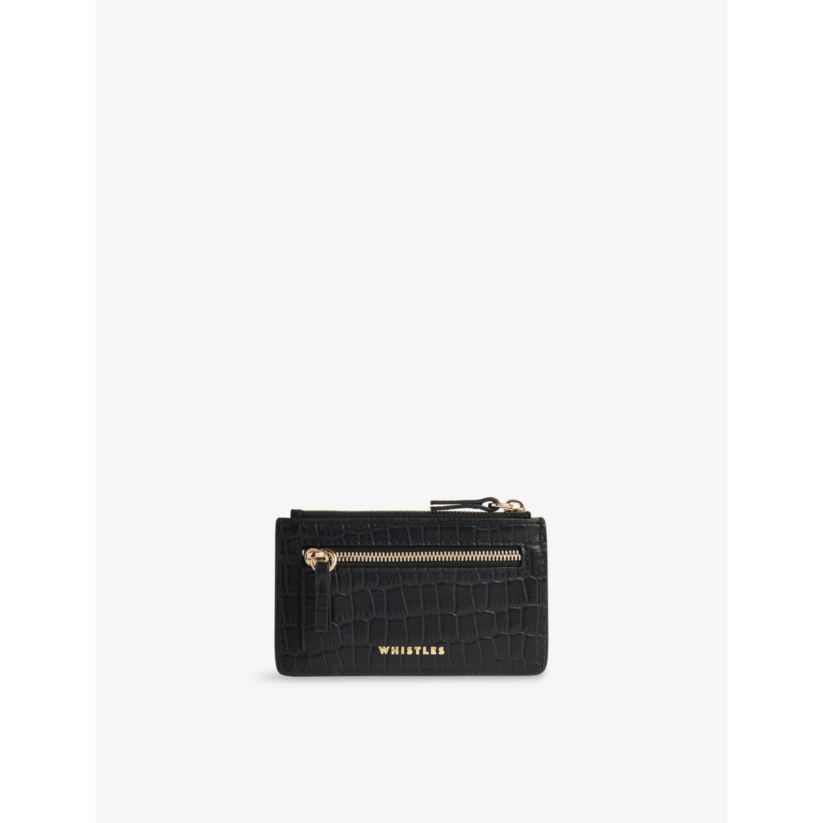 Whistles mock-croc leather purse 12cm, imported from the UK