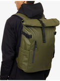 Stubble & Co woven roll top backpack 20L (British brand)
