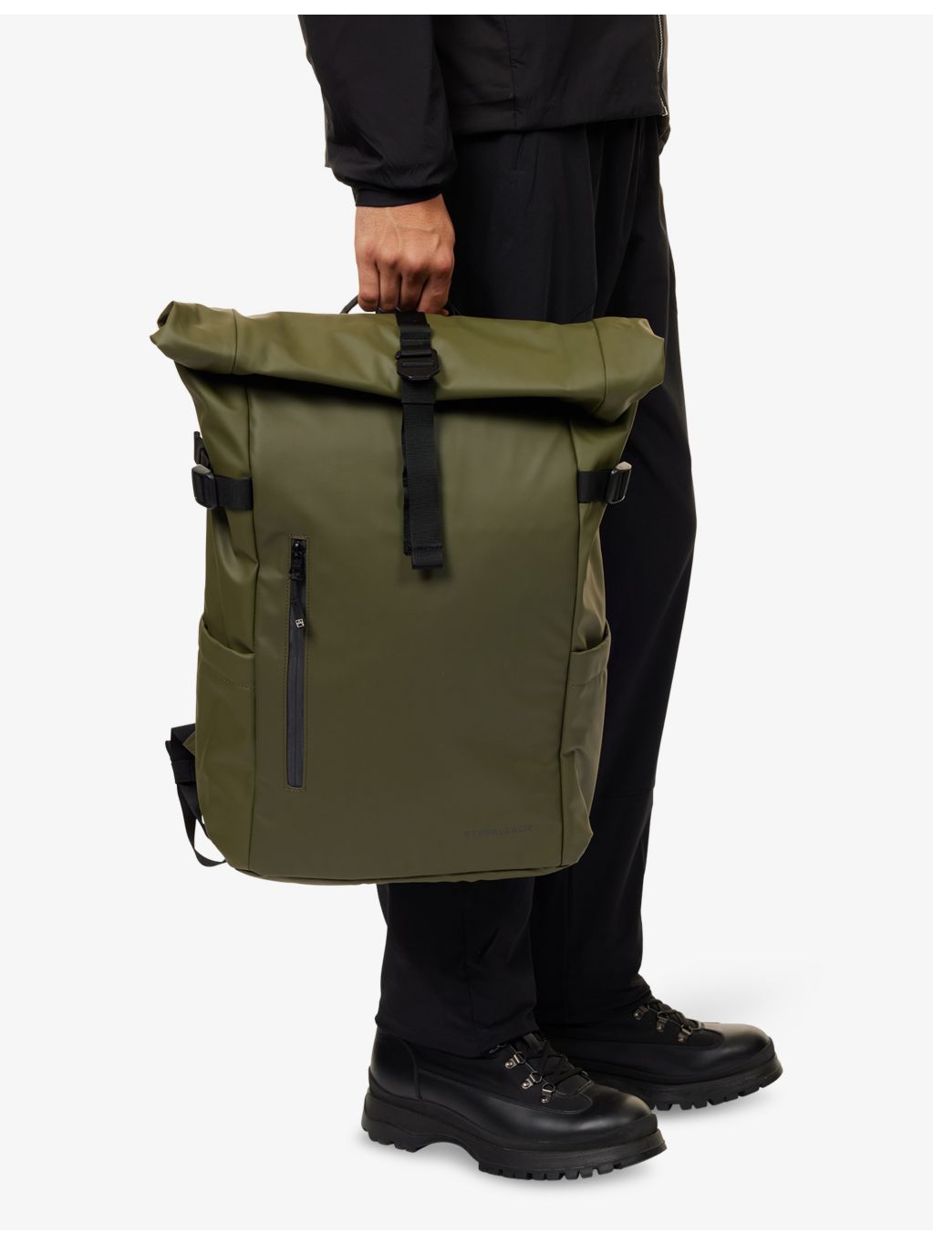 Stubble & Co woven roll top backpack 20L (British brand)
