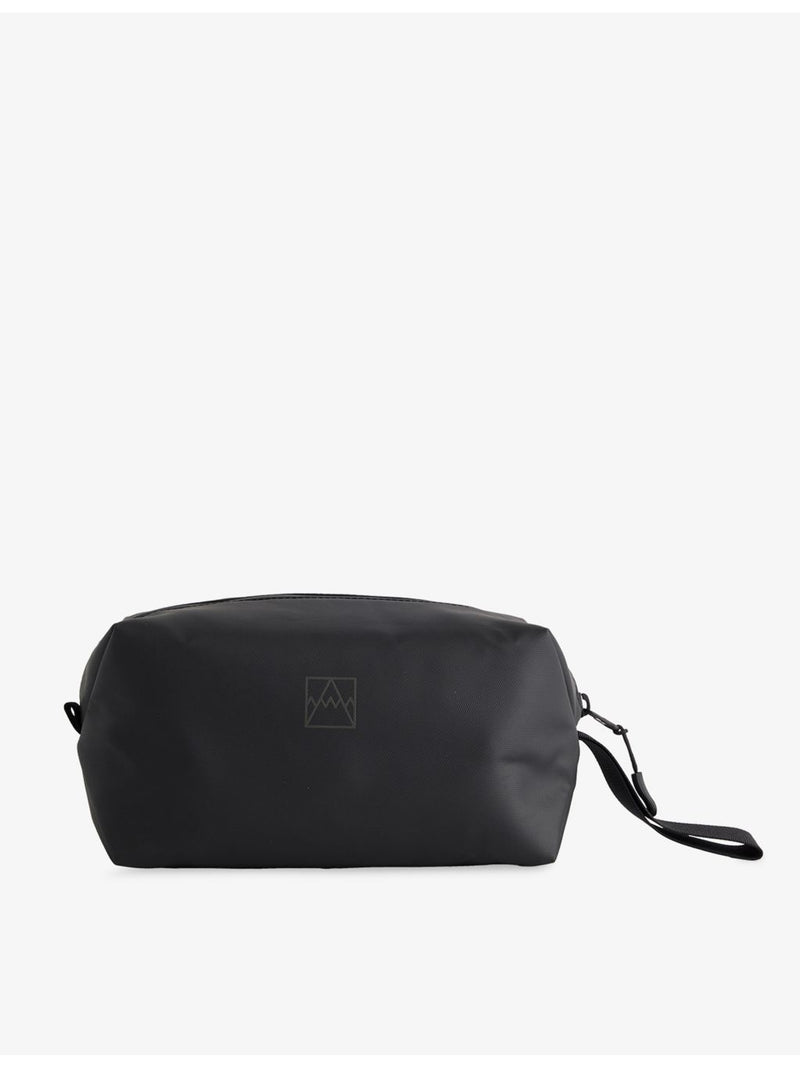 Stubble & Co logo-print waterproof woven wash bag - British product