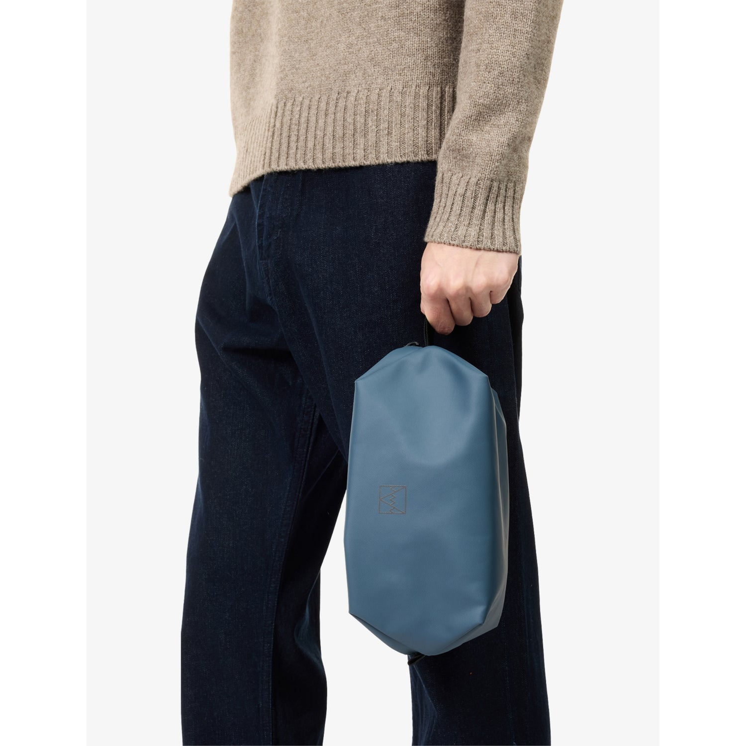 Stubble & Co logo-print woven wash bag - British product