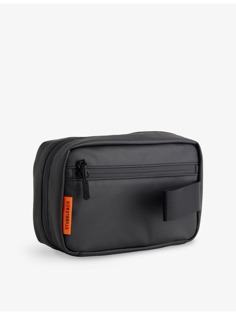 Stubble & Co logo-print woven wash bag - British product