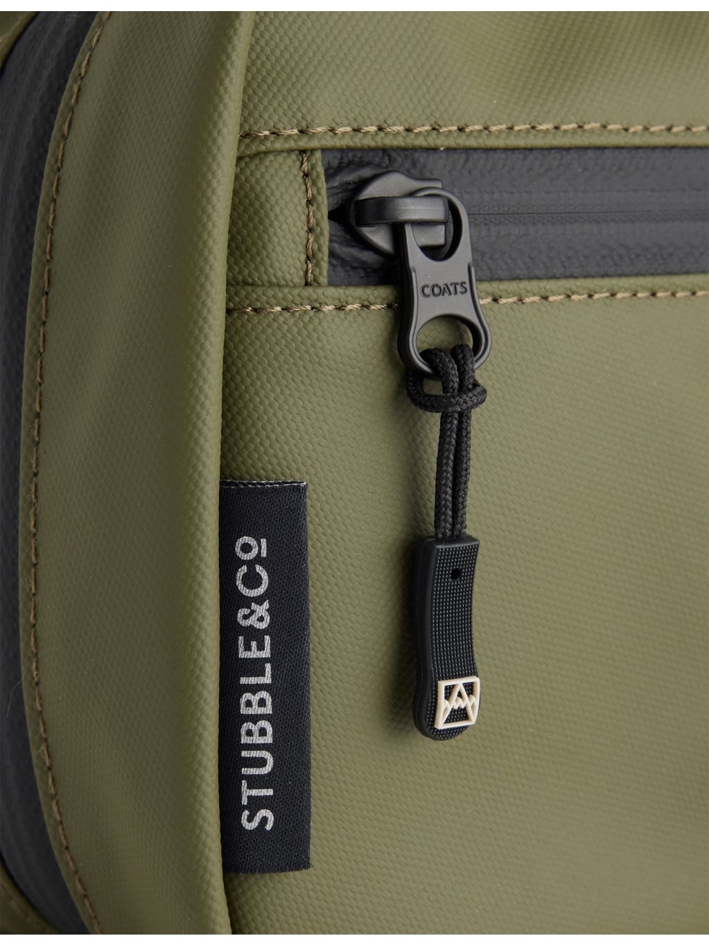 Stubble & Co woven washbag, compact travel size - British product