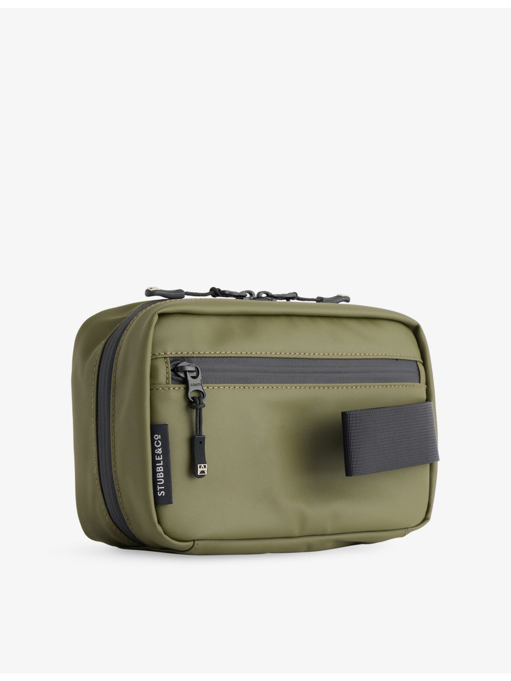 Stubble & Co woven washbag, compact travel size - British product