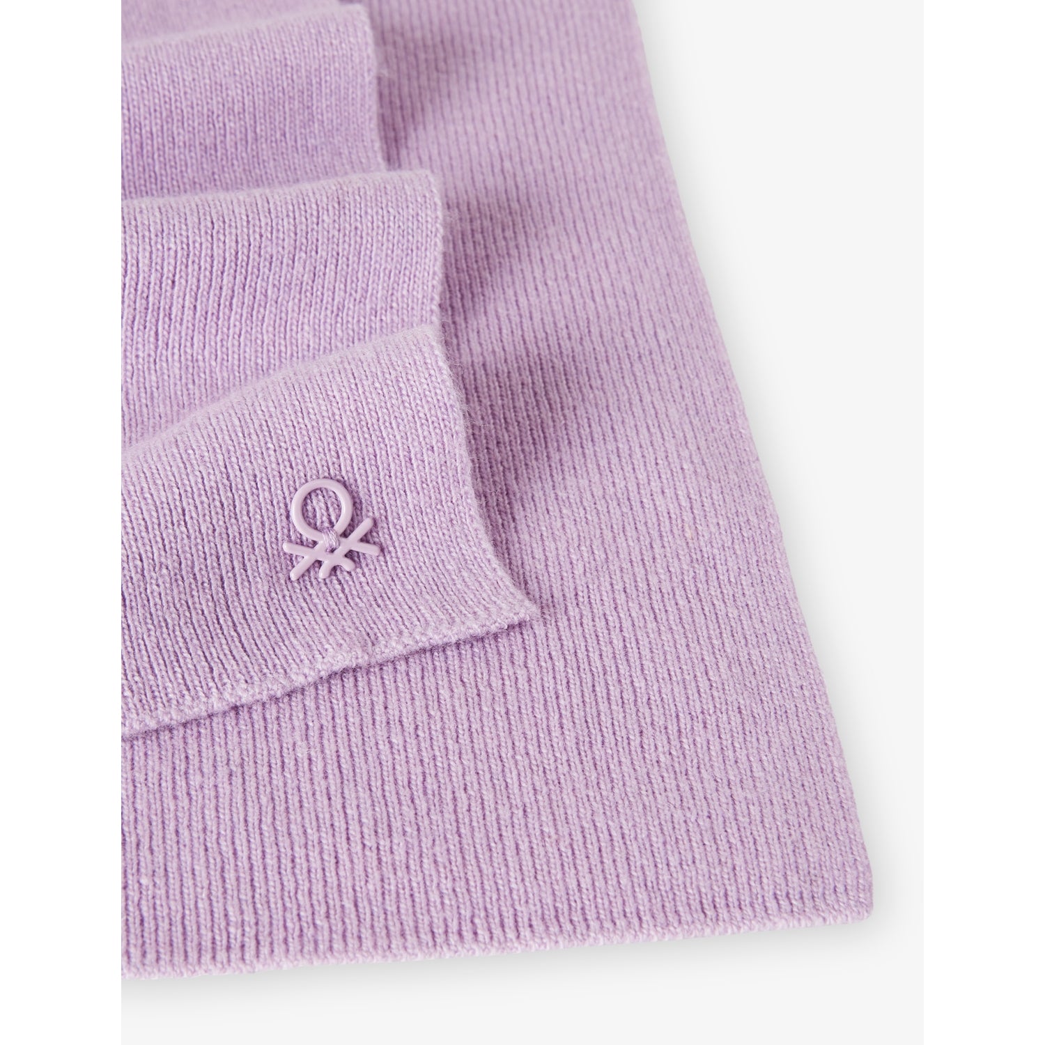 Benetton logo-plaque wool blend scarf 8-9 years, UK version