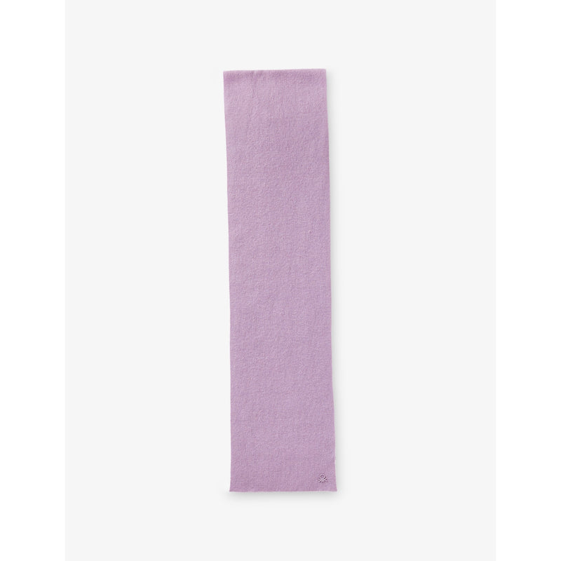 Benetton logo-plaque wool blend scarf 8-9 years, UK version