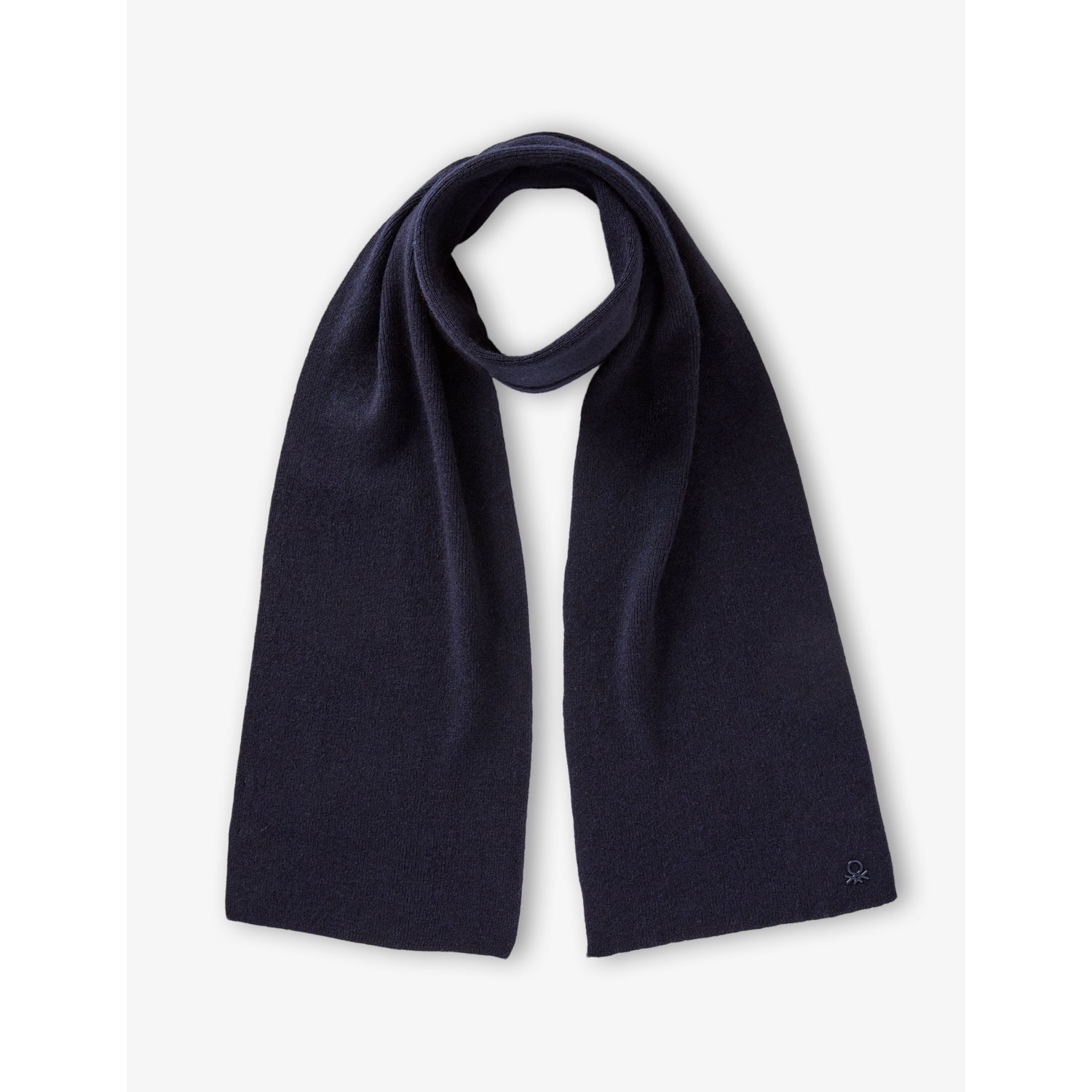 Benetton Logo-Plaque Wool Blend Scarf 8-9 Years