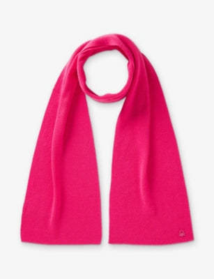 Benetton logo-plaque wool blend scarf 8-9 years, UK version