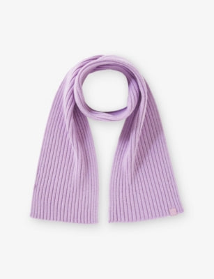 Benetton Logo-Patch Wool Blend Scarf 3-4 Years