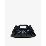 Maje Branded Textured Leather Clutch Bag