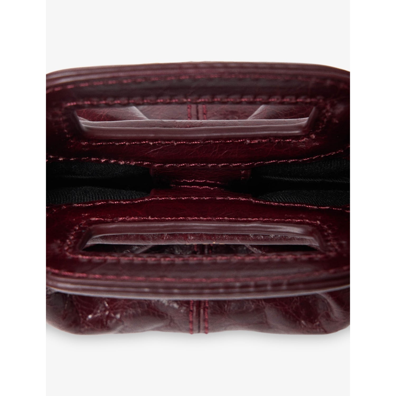 Maje textured leather clutch bag with cross-body strap (British brand)