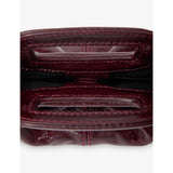 Maje textured leather clutch bag with cross-body strap (British brand)