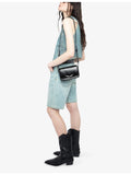Zadig&Voltaire Le Zazi patent-leather shoulder bag, imported from the UK