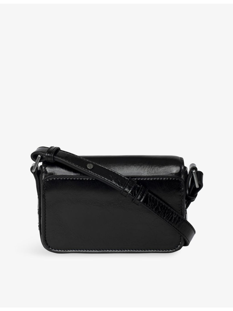 Zadig&Voltaire Le Zazi patent-leather shoulder bag, imported from the UK