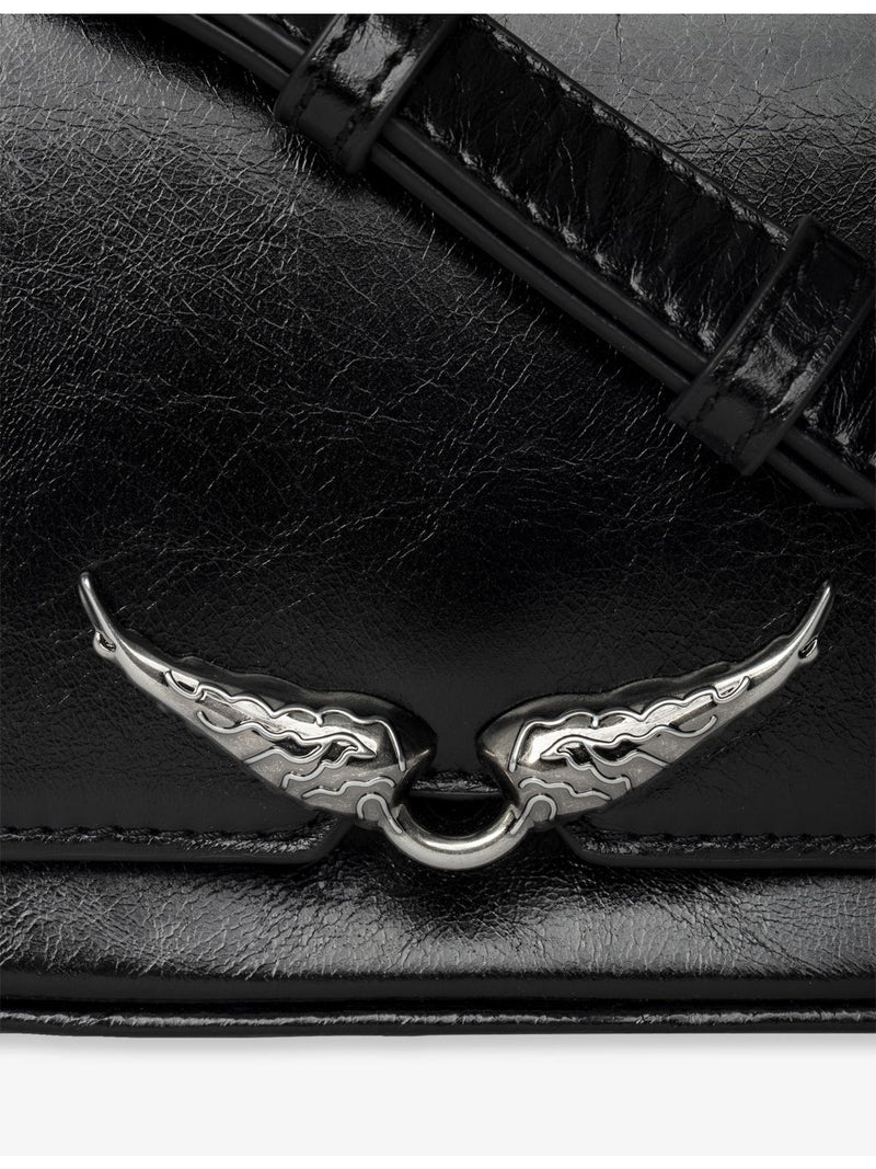 Zadig&Voltaire Le Zazi patent-leather shoulder bag, imported from the UK