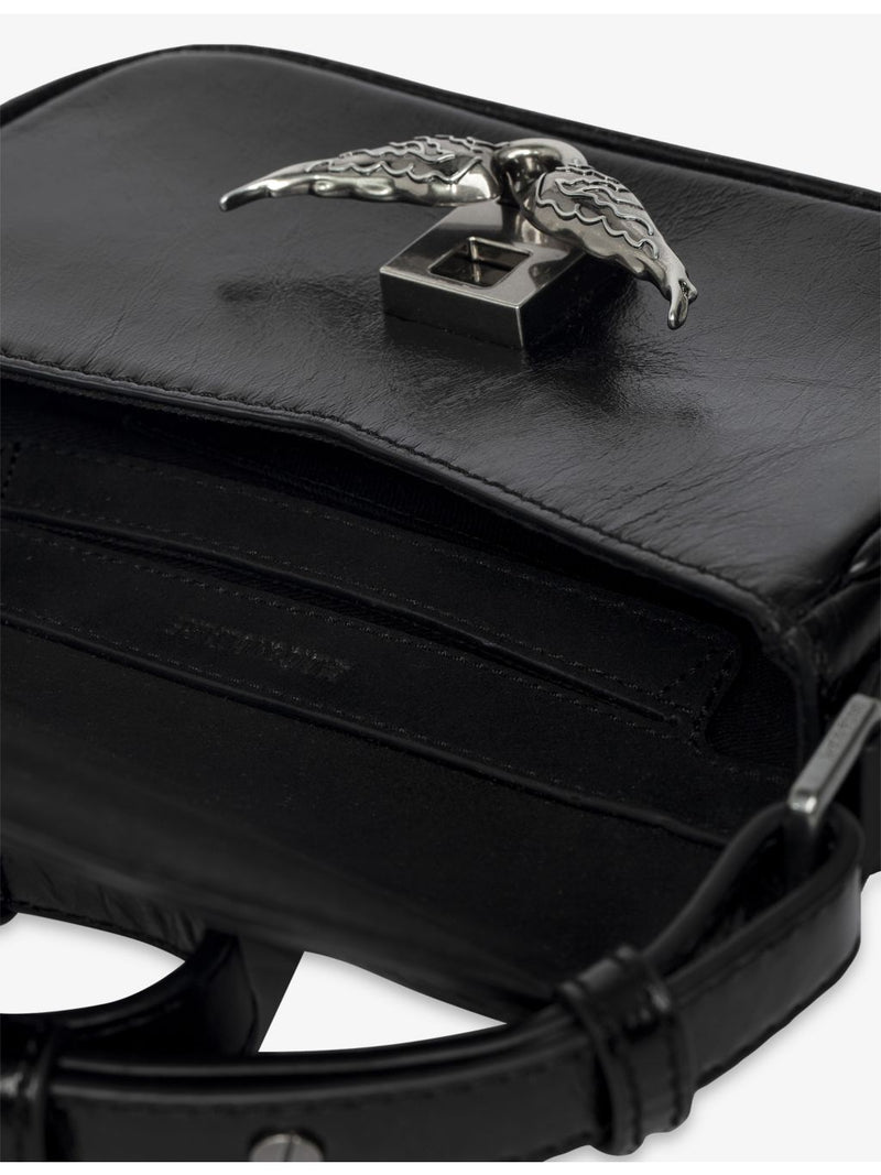 Zadig&Voltaire Le Zazi patent-leather shoulder bag, imported from the UK