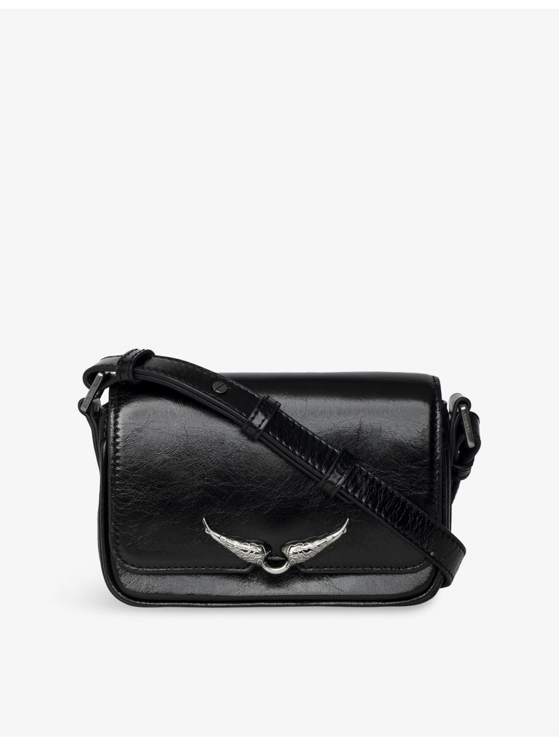 Zadig&Voltaire Le Zazi patent-leather shoulder bag, imported from the UK