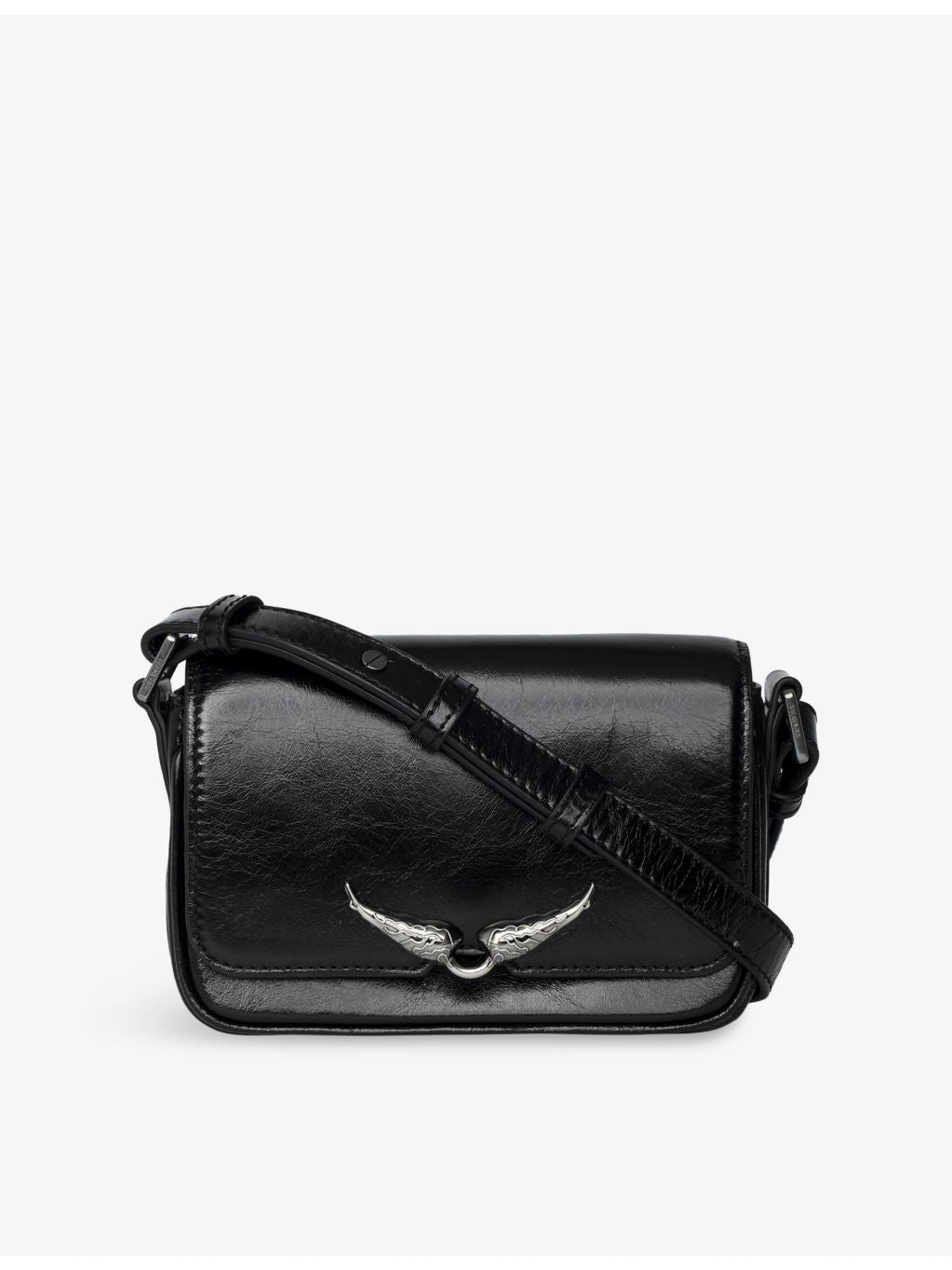 Zadig&Voltaire Le Zazi patent-leather shoulder bag, imported from the UK