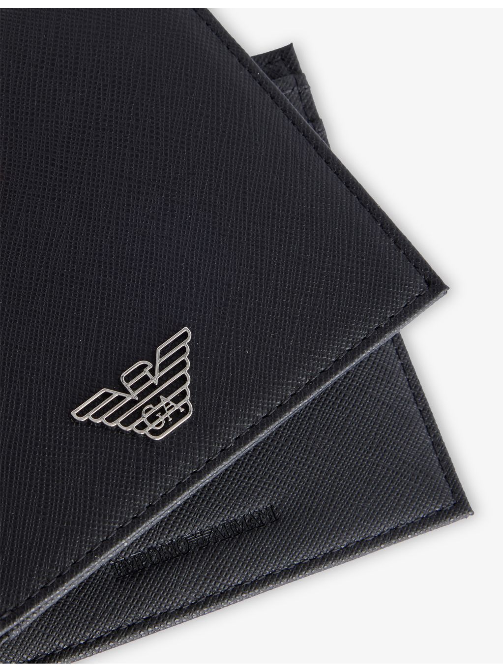 Emporio Armani Saffiano leather wallet with Eagle plate 9x11cm - British product