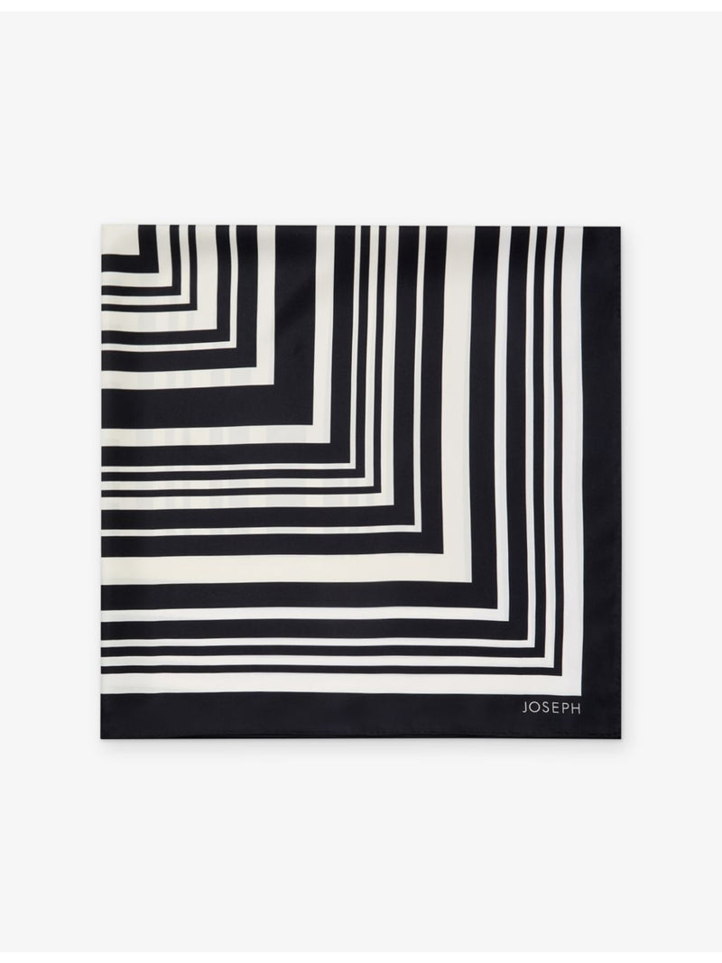 Joseph striped silk scarf 90cm x 90cm square, UK version