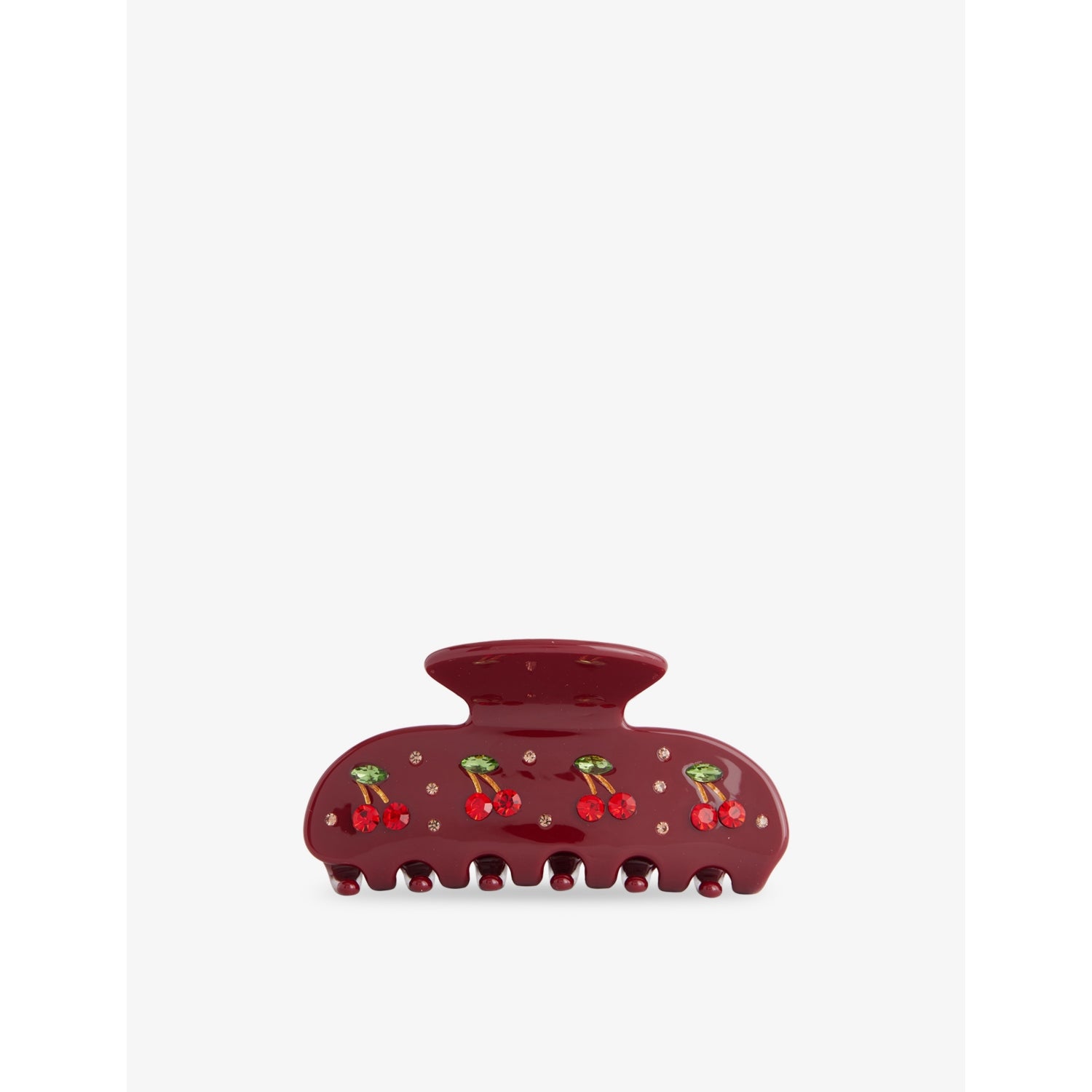 Sweetheart Acetate Claw Hair Clip - Bordeaux Cherry Pie