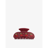 Sweetheart Acetate Claw Hair Clip - Bordeaux Cherry Pie