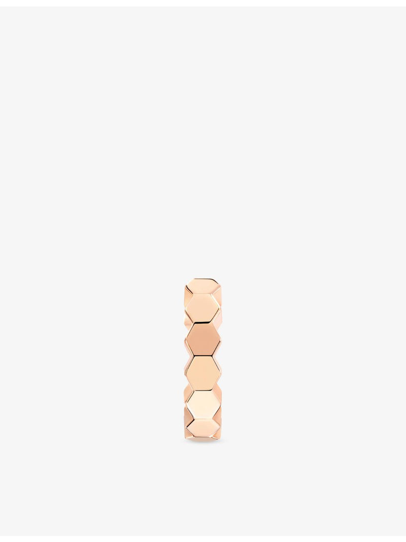 Chaumet 18ct rose gold hoop earrings 11mm, imported from the UK