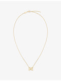 Chaumet 18ct yellow gold diamond pendant necklace (British brand)