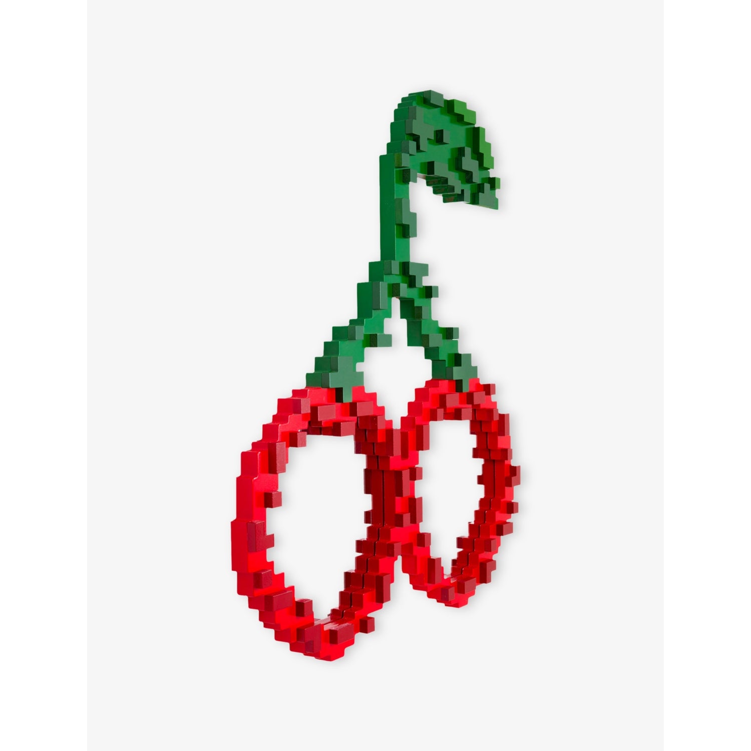 Seletti cherry pixel wooden and glass mirror 76cm x 70cm (British brand)