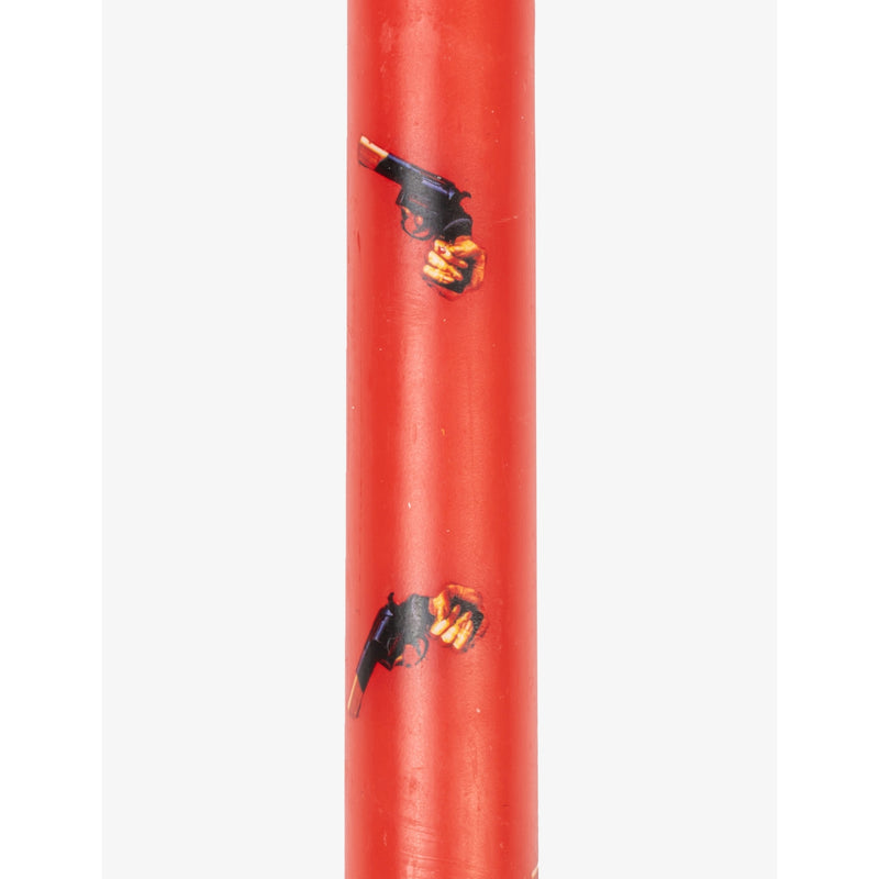 Seletti wax candles revolver pattern set of two 27cm (British brand)