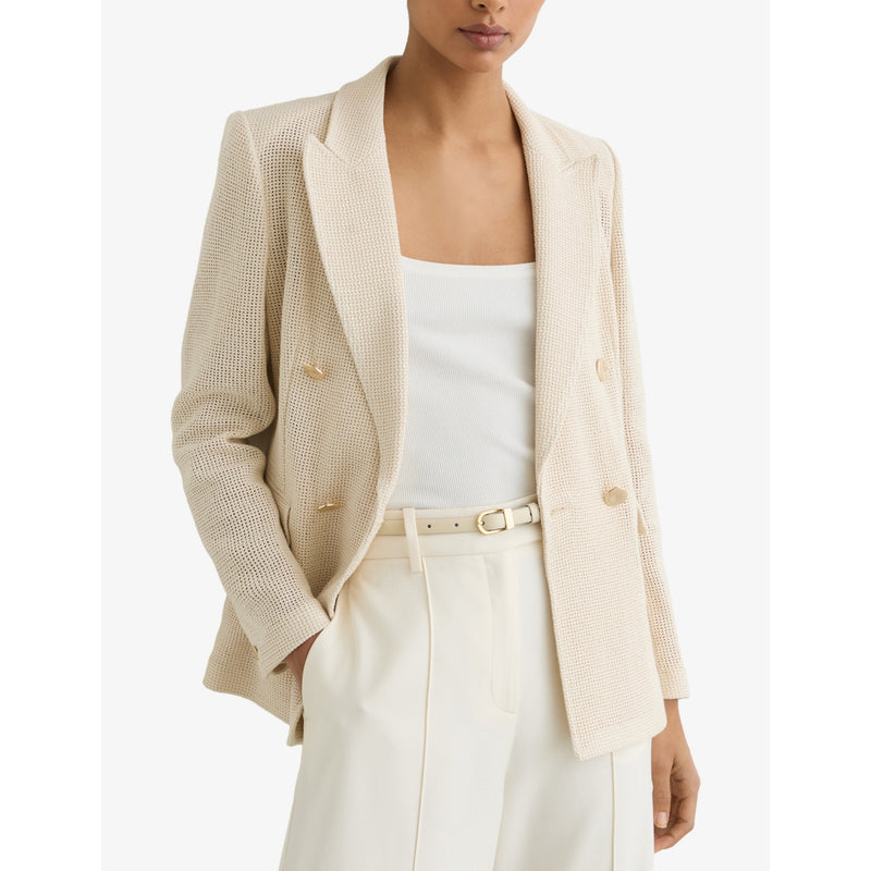 Reiss Mila Mini leather belt with gold-tone buckle (British brand)