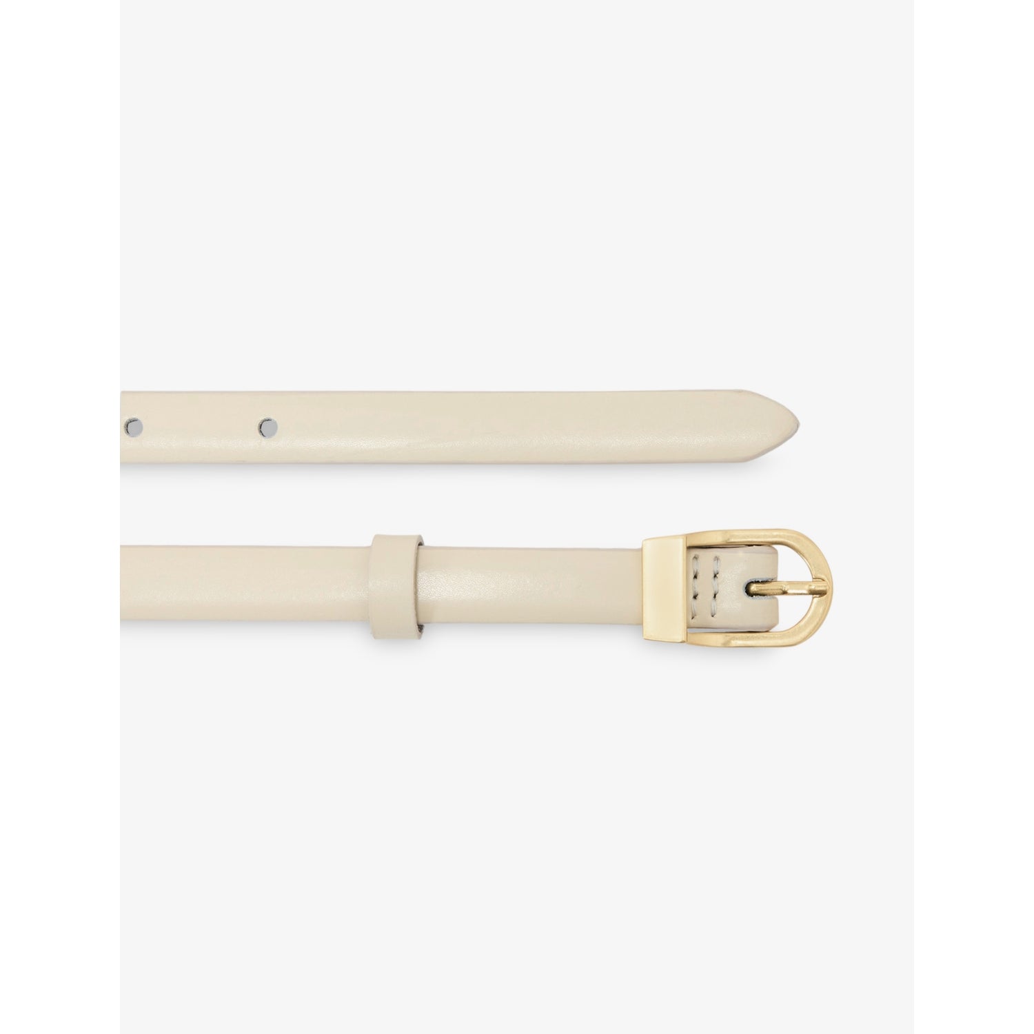 Reiss Mila Mini leather belt with gold-tone buckle (British brand)