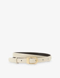 Reiss Mila Mini leather belt with gold-tone buckle (British brand)
