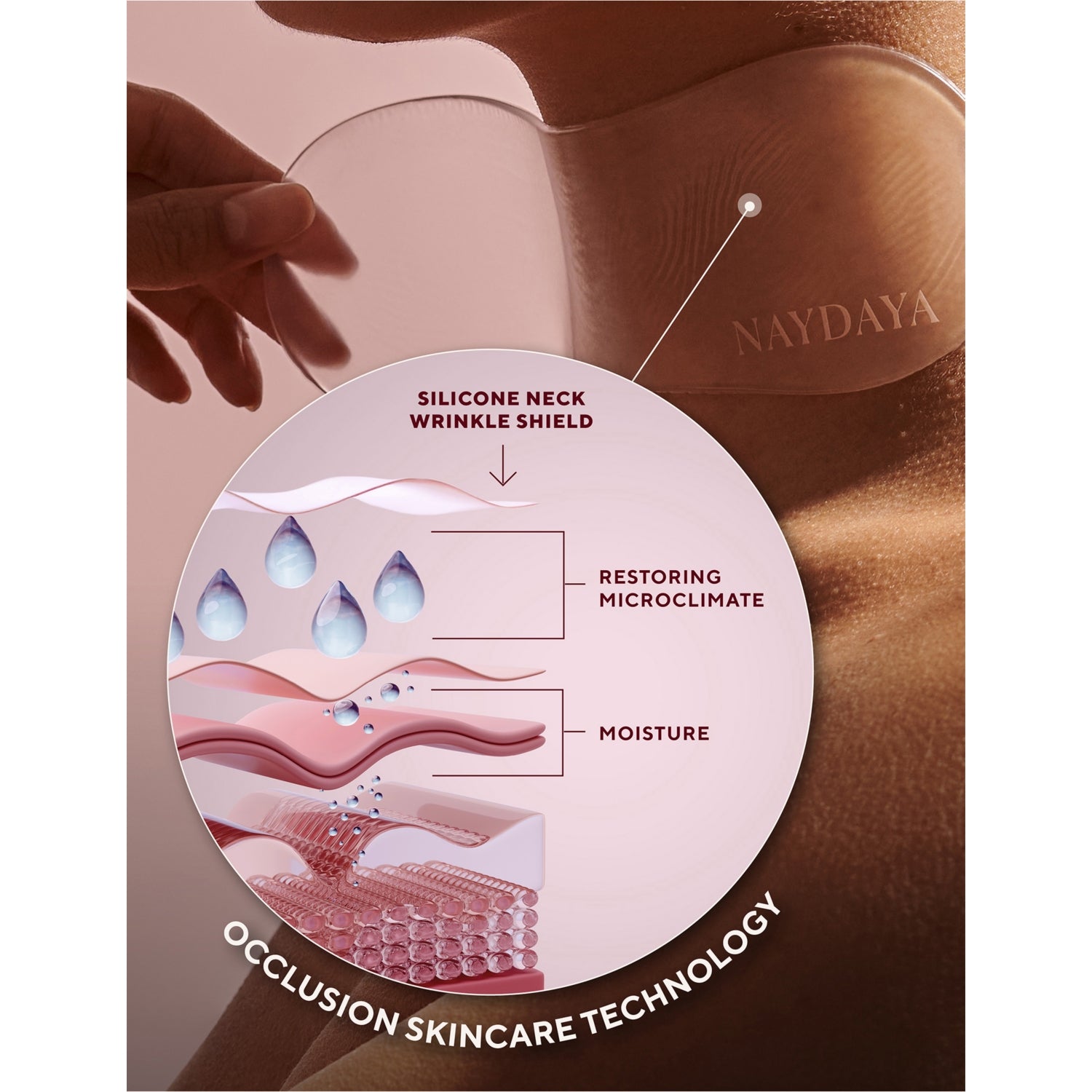 NAYDAYA neck wrinkle shield silicone patch - British product