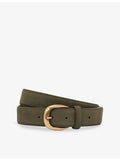 Reiss suede belt with curved buckle (British brand)