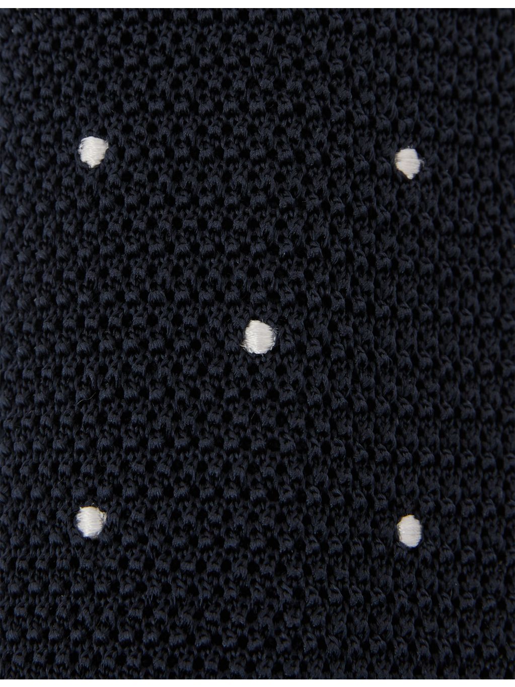 Reiss Punto Spot knitted silk tie (British brand)