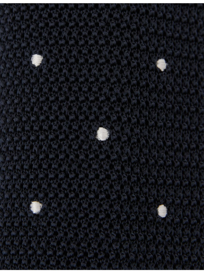 Reiss Punto Spot knitted silk tie (British brand)