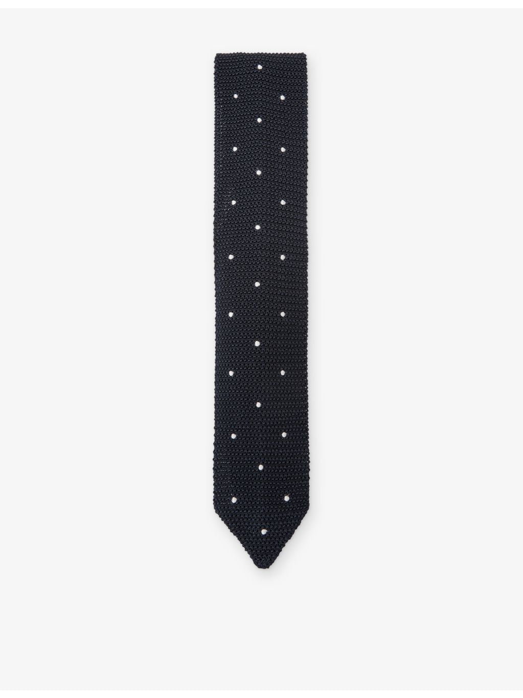 Reiss Punto Spot knitted silk tie (British brand)