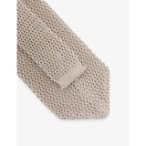Reiss Punto knitted silk tie, UK version