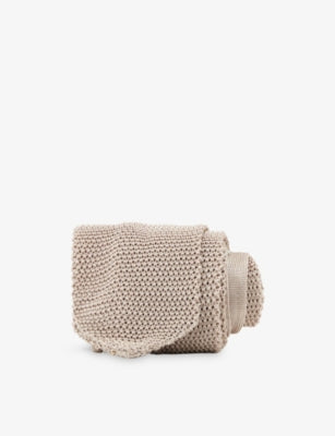 Reiss Punto knitted silk tie, UK version