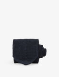 Reiss Punto knitted silk tie, UK version