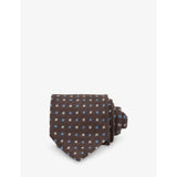 Salvatore Micro-Square Linen, Silk And Blend Tie - AIRFORCE BLUE