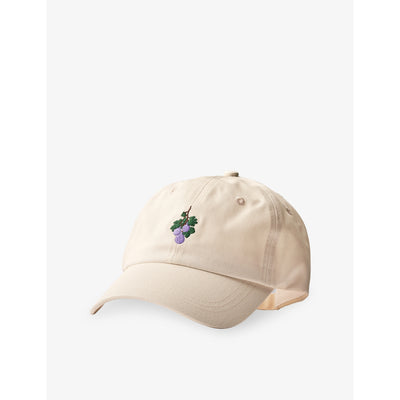 selfridges Sowvital Fig Embroidered Adjustable Cotton Hat- Buy online at McGrocer