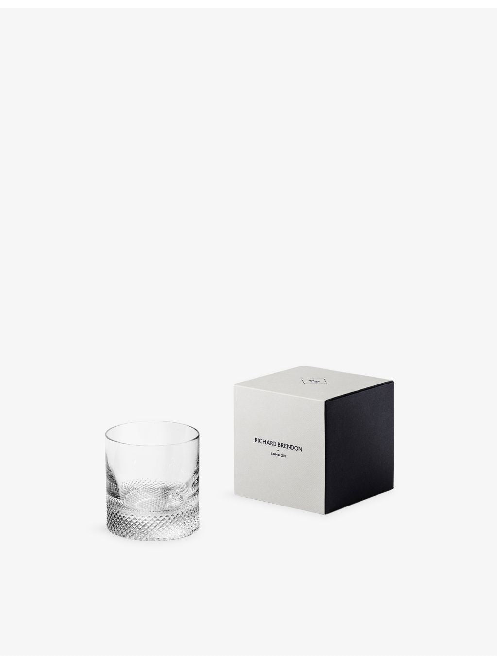 Richard Brendon diamond crystal tumbler 170ml, imported from the UK