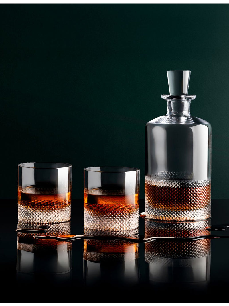 Richard Brendon diamond crystal tumbler 170ml, imported from the UK