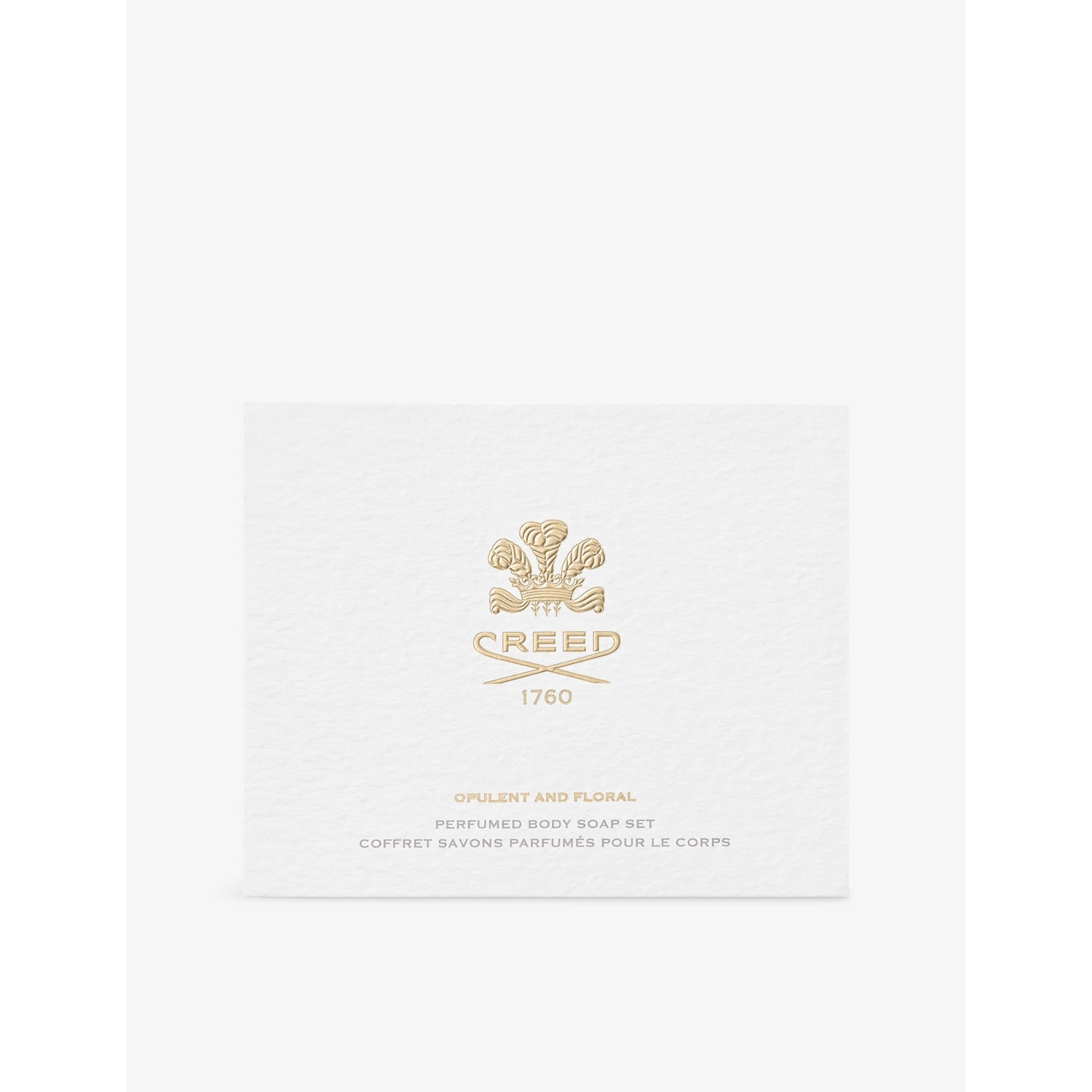 Creed perfumed soap gift set with three 150g bars, UK version